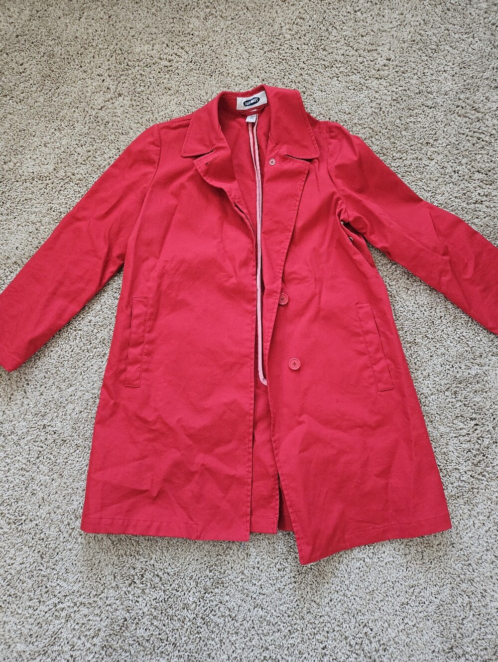 Red Old Navy Raincoat